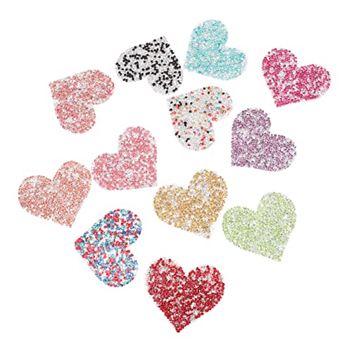 LOLIPPYY 12Stücke Glitzer Herz Patches Aufnäher Selbstklebend für Kleidung Taschen und Hüte Applikationen zur Individuellen Gestaltung und DIY Dekoration LOLIPPYY 12Stücke Glitzer Herz Patches Aufnäher Selbstklebend für Kleidung Taschen und Hüte Applikationen zur Individuellen Gestaltung und DIY Dekoration von LOLIPPYY