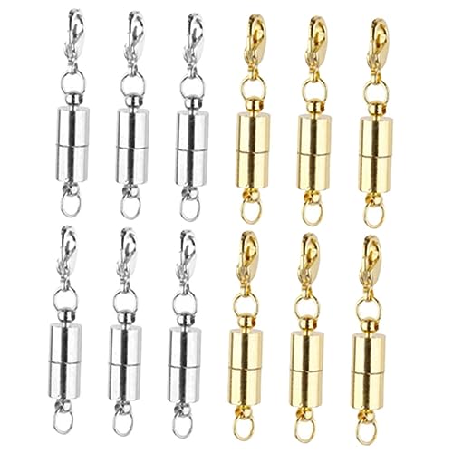 LOLIPPYY 12Stücke Magnetische Schmuckverschlüsse Magnetverschluss für Armbänder und DIY Schmuck und Einfach zu Verwenden von LOLIPPYY