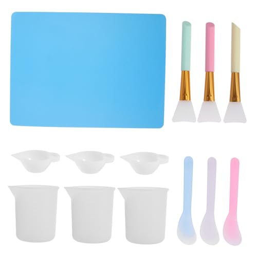 LOLIPPYY 13 Stück Teiliges Epoxidharz Gießset mit Silikon Messbechern Rutschfeste Mischmatte und Spatel Präzise Messskala Transparentes Design für DIY Kunsthandwerk und Resin LOLIPPYY 13 Stück Teiliges Epoxidharz Gießset mit Silikon Messbechern Rutschfeste Mischmatte und Spatel Präzise Messskala Transparentes Design für DIY Kunsthandwerk und Resin von LOLIPPYY