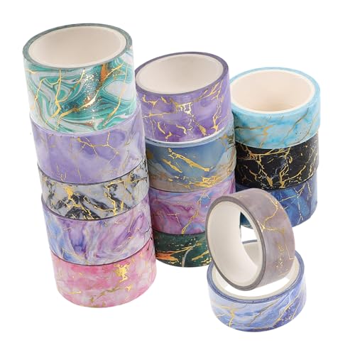 LOLIPPYY 14 Rollen Marmor Washi Tape Selbstklebend Dekoratives Klebeband für Scrapbooking Journaling DIY Basteln Geschenkverpackung LOLIPPYY 14 Rollen Marmor Washi Tape Selbstklebend Dekoratives Klebeband für Scrapbooking Journaling DIY Basteln Geschenkverpackung von LOLIPPYY