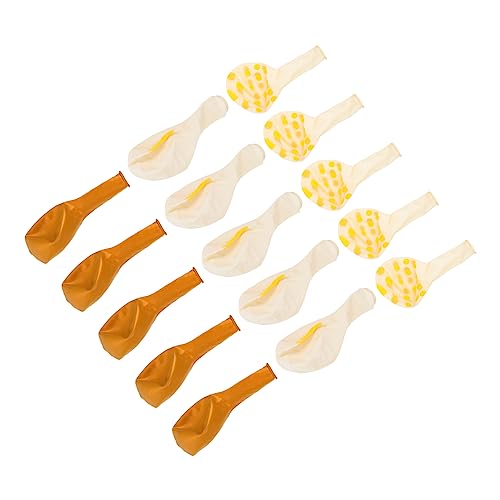LOLIPPYY 15 Stück Ananas-Latexballon Strand Party Ananasdekor Glücklich tropische Ballongirlande sommerdeko ballons ballonie Latexballon Ballon-Kits im Hawaii-Stil Emulsion Yellow von LOLIPPYY
