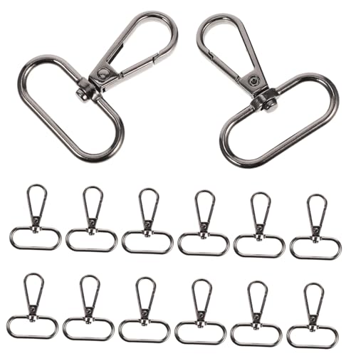 LOLIPPYY 15 Stück Teiliges Zinklegierung Karabinerhaken Drehgelenk Schlüsselanhänger mit Robustem Verschleißfestem Verschluss für DIY Schmuck Taschen Armbänder und Halsketten Zubehör von LOLIPPYY