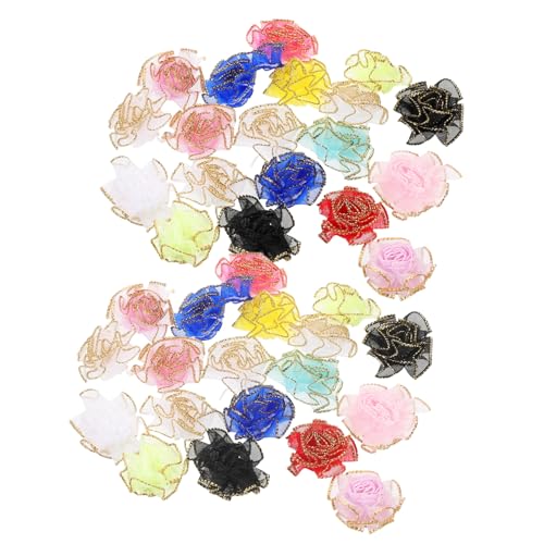 LOLIPPYY 150 Stück Goldumrandete Kunstblumen Köpfe Strapazierfähige Mesh Karnationen Leicht Nähen Vielseitige Blumenapplikationen für Kleidung DIY Hochzeitsdeko Basteln Kleider Accessoires LOLIPPYY 150 Stück Goldumrandete Kunstblumen Köpfe Strapazierfähige Mesh Karnationen Leicht Nähen Vielseitige Blumenapplikationen für Kleidung DIY Hochzeitsdeko Basteln Kleider Accessoires von LOLIPPYY