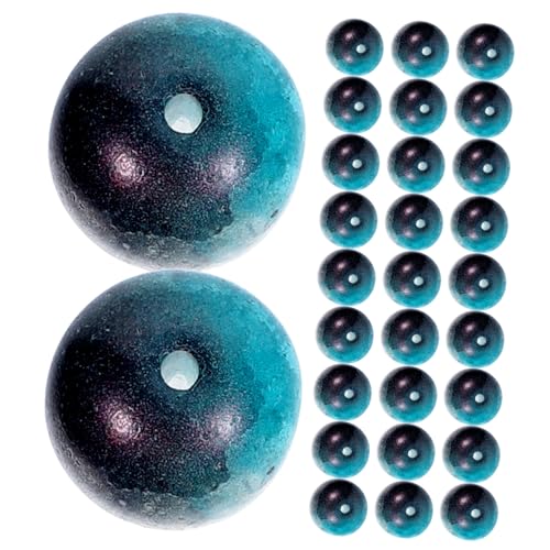 LOLIPPYY 150 Stück Teiliges Glasperlen zum Auffädeln Glatte Langlebige Bastelperlen in Blau Schwarz für DIY Schmuckherstellung Armbänder Halsketten und Dekoration von LOLIPPYY