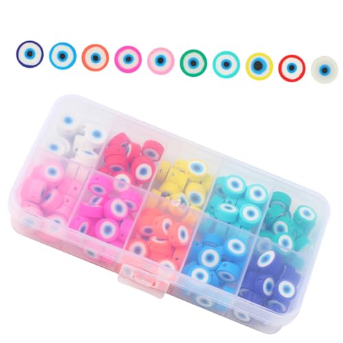 LOLIPPYY 150 Stück Teiliges Kleine Bunte Polymer perlen als Schmuck Spacer Beads für DIY Armbänder Halsketten Ohrringe Basteln Zubehör Langlebig und Bruchsicher LOLIPPYY 150 Stück Teiliges Kleine Bunte Polymer perlen als Schmuck Spacer Beads für DIY Armbänder Halsketten Ohrringe Basteln Zubehör Langlebig und Bruchsicher von LOLIPPYY