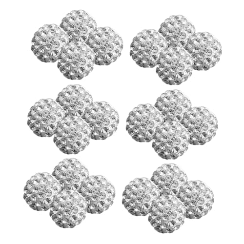 LOLIPPYY 150 Stück Wasserdiamant Spacer Perlen aus Polymer Clay Leichte Lose Perlen für DIY Schmuckherstellung Armbänder Halsketten Ohrringe Bunte Bastelperlen für Basteln von LOLIPPYY