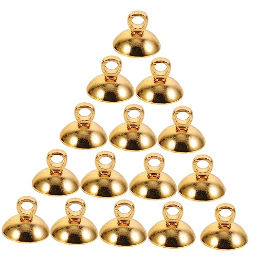 LOLIPPYY 15Stücke Glasball Kappen für DIY Schmuck Caps für Anhängerdekoration Bastelmaterialien für Einzigartige und Kreative Schmuckprojekte von LOLIPPYY