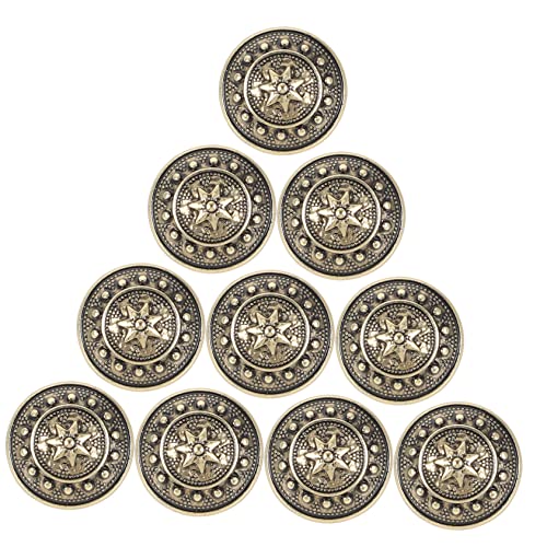 LOLIPPYY 15Stücke Metallknöpfe im Britischen Stil für Kleidung DIY Nähknöpfe Dekorative Knöpfe für Mäntel Anzüge und Jacken Elegantes Design Nähprojekte von LOLIPPYY