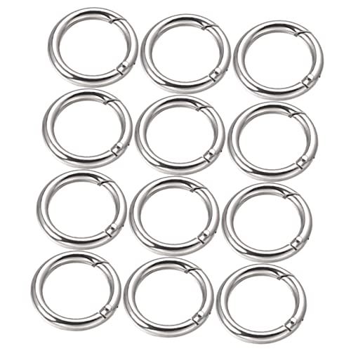 LOLIPPYY 15Stücke Zinklegierung Schlüsselringe Teiliges Robuste Spaltringe für Schlüsselanhänger und DIY Projekte Hypoallergen Rostfrei Einfach zu Bedienen und Tragbar von LOLIPPYY