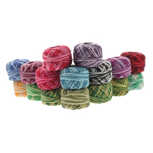 LOLIPPYY 16 Rollen Teiliges Stickgarn Set aus Baumwolle pro Bunte Kreuzstich Fäden für DIY Handarbeiten Langlebiges Garn für Anfänger und Kreative Stickprojekte LOLIPPYY 16 Rollen Teiliges Stickgarn Set aus Baumwolle pro Bunte Kreuzstich Fäden für DIY Handarbeiten Langlebiges Garn für Anfänger und Kreative Stickprojekte von LOLIPPYY