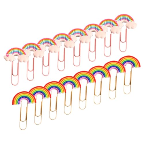 LOLIPPYY 16 Stück Teiliges Bunte Flexible PVC Büroklammern in Regenbogenfarben Kleine Dokumenten und Lesezeichen Clips Leichte Praktische Bürobedarfsklammern für Home Office und Schule LOLIPPYY 16 Stück Teiliges Bunte Flexible PVC Büroklammern in Regenbogenfarben Kleine Dokumenten und Lesezeichen Clips Leichte Praktische Bürobedarfsklammern für Home Office und Schule von LOLIPPYY
