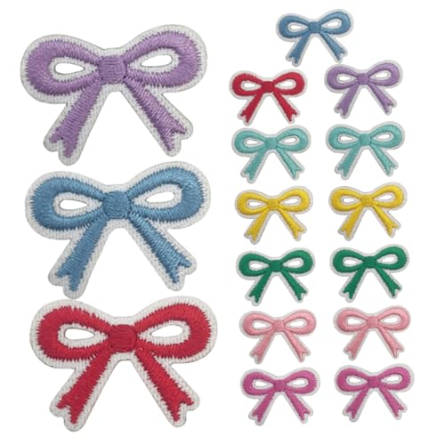 LOLIPPYY 16 Stück Teiliges Bunte Schleifen Bügelflicken Selbstklebend Polyester Bestickt für DIY Kleidung Rucksack Schuhe Jeans Jacken Aufnäher ohne Nähen LOLIPPYY 16 Stück Teiliges Bunte Schleifen Bügelflicken Selbstklebend Polyester Bestickt für DIY Kleidung Rucksack Schuhe Jeans Jacken Aufnäher ohne Nähen von LOLIPPYY