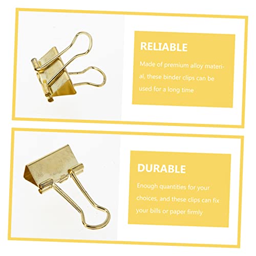 LOLIPPYY 16 Stück Teiliges Goldene Binder Clips aus Hochwertiger Legierung Robuste Büroklammern für Akten Dokumente und Quittungen Eleganter Papierhalter für Büro und Zuhause LOLIPPYY 16 Stück Teiliges Goldene Binder Clips aus Hochwertiger Legierung Robuste Büroklammern für Akten Dokumente und Quittungen Eleganter Papierhalter für Büro und Zuhause von LOLIPPYY