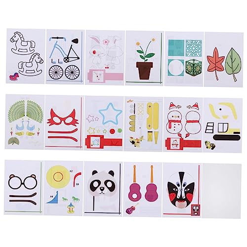 LOLIPPYY 17 Stück Teiliges Druck Graffiti Zeichenbrett aus Premium Papier Kindersicher Muster vorlagen zum Nachzeichnen Fördert Kreativität und Feinmotorik für Erwachsene von LOLIPPYY
