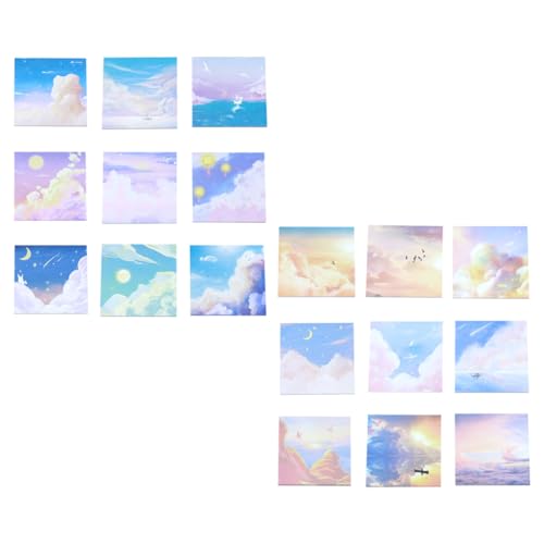 LOLIPPYY 18 Stück Teiliges Kreative Selbstklebende Memo Pads aus Hochwertigem Papier Glattes Schreiben Praktische Klebezettel für Schüler Vielseitig Verwendbar in Schule Büro und Zuhause von LOLIPPYY