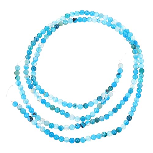 LOLIPPYY 180Stücke Streifen Marmor Perlen Runde Naturstein Perlen für DIY Schmuck Bastelzubehör für Armbänder Halsketten Ohrringe und Mehr Dekorative Perlen für Projekte von LOLIPPYY