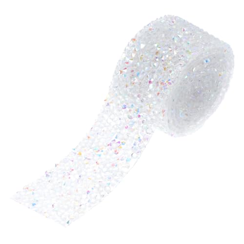 LOLIPPYY 1Rolle DIY Kleidung Diamantband Selbstklebendes Dekorationsband für Hochzeiten Nähprojekte und Langlebig und Vielseitig Einsetzbar Glänzende Ab Strassoptik Praktische von LOLIPPYY