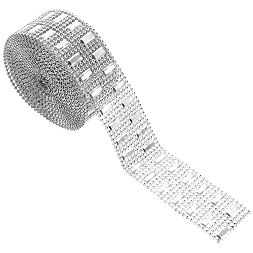 LOLIPPYY 1Rolle Kristall Strassband Rolle Silbernes Dekoband für Hochzeiten DIY Handwerk Festliche Anlässe Breit Selbstklebend Schneidbar für Tischläufer LOLIPPYY 1Rolle Kristall Strassband Rolle Silbernes Dekoband für Hochzeiten DIY Handwerk Festliche Anlässe Breit Selbstklebend Schneidbar für Tischläufer von LOLIPPYY