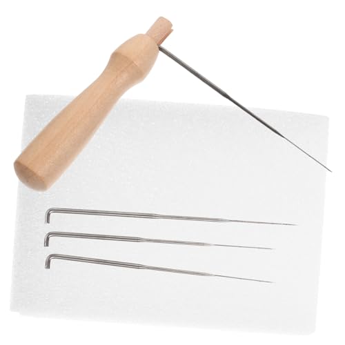 LOLIPPYY 1Satz Wollfilz DIY Nadelmatte mit Schaumkissen für Handgemachte Projekte Filznadeln und Holzgriff Langlebig und Vielseitig Einsetzbar von LOLIPPYY