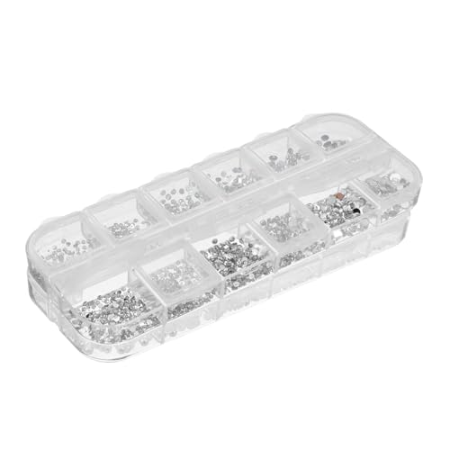 LOLIPPYY 2 Boxen Nail Art Charms Set Teiliges Set mit Perlen und Strass für Kreative Nageldekorationen für Hochzeiten Geburtstagsfeiern und Besondere Anlässe von LOLIPPYY