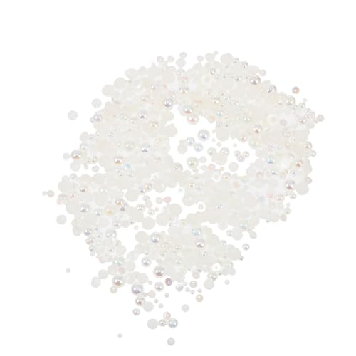 LOLIPPYY 2 Packungen Halbrunde Weiße Abs kunstperlen für DIY Haarschmuck Bastelarbeiten Leichte Langlebige Perlen für Haar Schmuckgestaltung LOLIPPYY 2 Packungen Halbrunde Weiße Abs kunstperlen für DIY Haarschmuck Bastelarbeiten Leichte Langlebige Perlen für Haar Schmuckgestaltung von LOLIPPYY