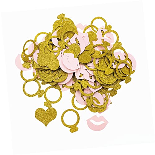 LOLIPPYY 2 Packungen à 200 Stück Glitzerndes Konfetti Geburtstag Partydekorationen Ringe Konfetti Auf Dem Hochzeitstisch Hochzeitsfeierdekoration von LOLIPPYY