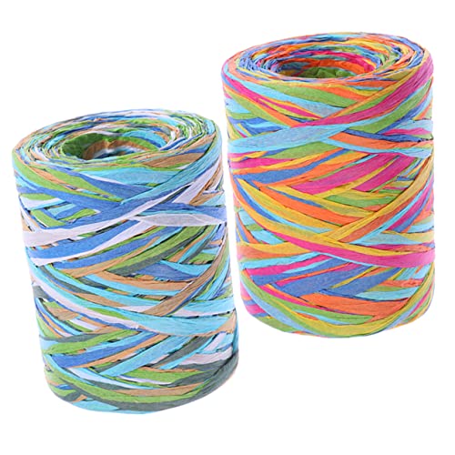 LOLIPPYY 2 Rollen Bunte Raffia Schnur DIY Geschenkbänder für Kreative Verpackungen Langlebig und Leicht für Geburtstagsgeschenke Bastelprojekte und Dekorationen LOLIPPYY 2 Rollen Bunte Raffia Schnur DIY Geschenkbänder für Kreative Verpackungen Langlebig und Leicht für Geburtstagsgeschenke Bastelprojekte und Dekorationen von LOLIPPYY