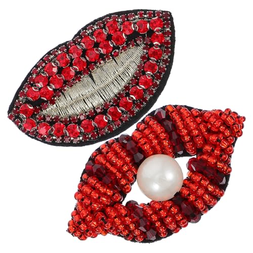 LOLIPPYY 2 STÜCK DIY Applikationen Rote Lippen Patches zum Aufnähen Kreative Textilaufnäher zum Bekleben und Reparieren von Kleidung Dekorationsflicken für Jacken und Taschen LOLIPPYY 2 STÜCK DIY Applikationen Rote Lippen Patches zum Aufnähen Kreative Textilaufnäher zum Bekleben und Reparieren von Kleidung Dekorationsflicken für Jacken und Taschen von LOLIPPYY