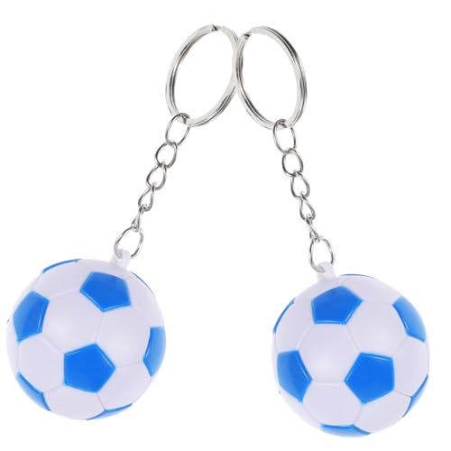 LOLIPPYY 2 STÜCK Fußball Schlüsselanhänger Schlüsselring Kreativer Fußballanhänger für Partygeschenke Schulkarneval Blau LOLIPPYY 2 STÜCK Fußball Schlüsselanhänger Schlüsselring Kreativer Fußballanhänger für Partygeschenke Schulkarneval Blau von LOLIPPYY
