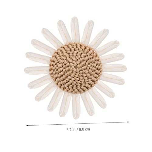 LOLIPPYY 2 STÜCK Teiliges Handgefertigtes Sonnenblumen aus Gewebtem Material Kreative DIY Blumenapplikationen für Schuhe und Kleidung Leichte Langlebige Accessoires in Beige und Hellbraun LOLIPPYY 2 STÜCK Teiliges Handgefertigtes Sonnenblumen aus Gewebtem Material Kreative DIY Blumenapplikationen für Schuhe und Kleidung Leichte Langlebige Accessoires in Beige und Hellbraun von LOLIPPYY