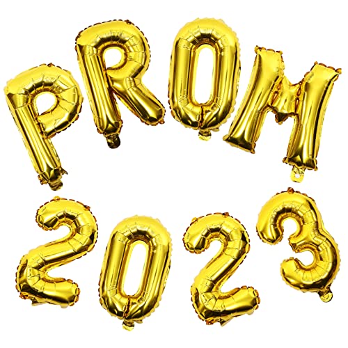 LOLIPPYY 2 Sätze 2023 2023 Abschlussballons Folienballons Hochzeit Große Luftballons Partydekorationen Abschlussball-banner Diplom-ballon Rosa Und Weiße Luftballons Golden Aluminiumfolie von LOLIPPYY