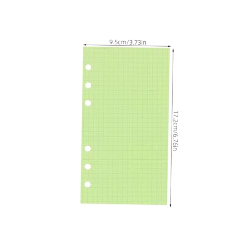 LOLIPPYY 2 Sätze Nachfüllpapier Kariert und Linierte Füllblätter für Ringbuch Nachfüllbare Bunte Loose Leaf Paper für Traveler Notebook Büro Schule Home von LOLIPPYY