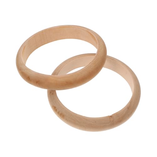LOLIPPYY 2 Stück Armbänder Aus Holz Natürliche Holzarmbänder Diy- Für Unfertige Holzarmbänder Diy-armbänder Für Holzarmbänder Für Holz Armbänder von LOLIPPYY