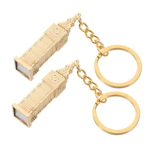 LOLIPPYY 2 Stück Big Ben Schlüsselanhänger Dekoration Für Schlüssel Schlüsselanhänger Mit Anhänger Tragbarer Schlüsselanhänger Charme-schlüsselanhänger Taschenanhänger Zinklegierung Golden LOLIPPYY 2 Stück Big Ben Schlüsselanhänger Dekoration Für Schlüssel Schlüsselanhänger Mit Anhänger Tragbarer Schlüsselanhänger Charme-schlüsselanhänger Taschenanhänger Zinklegierung Golden von LOLIPPYY