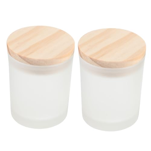 LOLIPPYY 2 Stück DIY Aromatherapie Kerzengläser Mattweißes Glas mit Holzdeckel Feuerhemmende Duftkerzen Behälter für Entspannende Aromatherapie zu Hause Büro Yoga und Mehr LOLIPPYY 2 Stück DIY Aromatherapie Kerzengläser Mattweißes Glas mit Holzdeckel Feuerhemmende Duftkerzen Behälter für Entspannende Aromatherapie zu Hause Büro Yoga und Mehr von LOLIPPYY