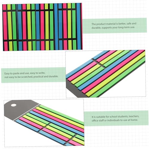 LOLIPPYY 2 Stück Fluoreszierende Haftmarker Teilig Bunte Kurz Haftstreifen für Bücher Lesen Lernen Wiederverwendbare Klebende Index Tabs für Schüler und Dyslexie Unterstützung LOLIPPYY 2 Stück Fluoreszierende Haftmarker Teilig Bunte Kurz Haftstreifen für Bücher Lesen Lernen Wiederverwendbare Klebende Index Tabs für Schüler und Dyslexie Unterstützung von LOLIPPYY