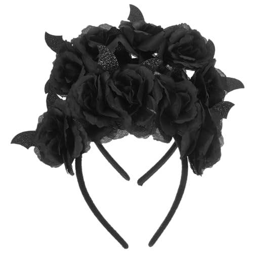 LOLIPPYY 2 Stück Halloween Haarreif für Erwachsene Leichtes Party Accessoire mit Blumen und Fledermaus Design Einzigartiger Haarschmuck für Halloween Kostüme und Festliche Anlässe LOLIPPYY 2 Stück Halloween Haarreif für Erwachsene Leichtes Party Accessoire mit Blumen und Fledermaus Design Einzigartiger Haarschmuck für Halloween Kostüme und Festliche Anlässe von LOLIPPYY