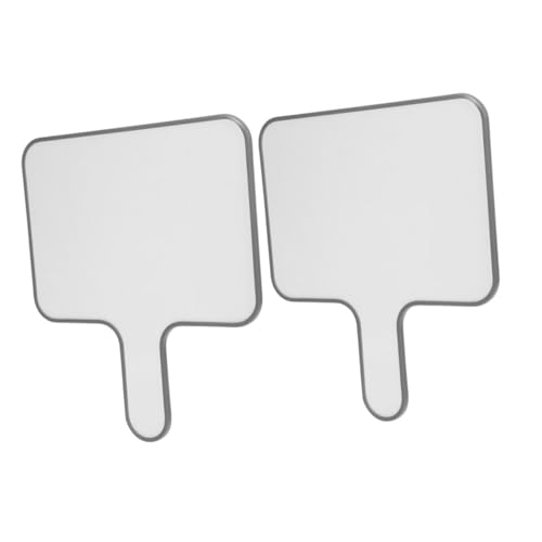 LOLIPPYY 2 Stück Handheld Whiteboard mit Abwischbarer Schreibfläche Doppelseitiges Antwortpaddel für Schüler für Abstimmungen Notizen und Spielaktivitäten von LOLIPPYY