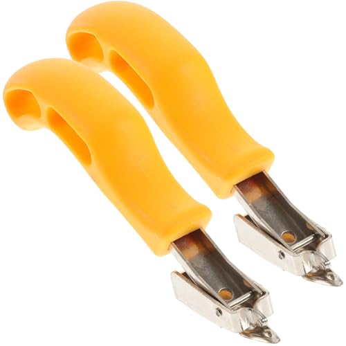 LOLIPPYY 2 Stück Heavy Duty Metall Klammerentferner mit Ergonomischem Rutschfestem Griff für Möbel Teppiche Bilderrahmen und Holzkisten Komfortables Hebelwerkzeug zum Mühelosen Entfernen von LOLIPPYY