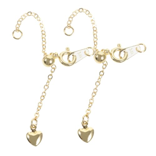 LOLIPPYY 2 Stück Kettenverlängerung mit Karabiner für Armbänder und Einstellbare Lobster Clasp für Diy Schmuck Vergoldet Langlebig und Elegant LOLIPPYY 2 Stück Kettenverlängerung mit Karabiner für Armbänder und Einstellbare Lobster Clasp für Diy Schmuck Vergoldet Langlebig und Elegant von LOLIPPYY
