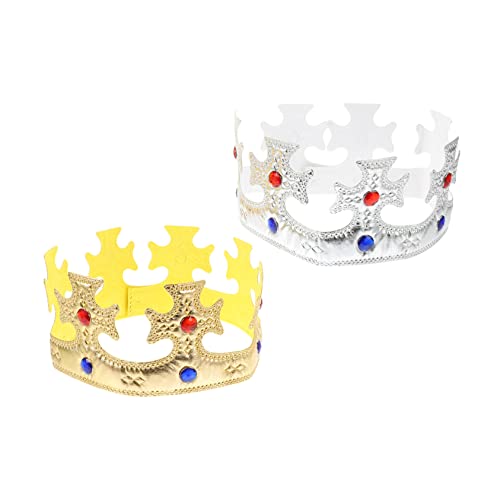 LOLIPPYY 2 Stück Krone Lustig Kostüm Für Haarschmuck Für Kleinkinder Hut Für Party Geburtstag Kinderhüte Kostüm Für Tiaras Erwachsene Tuch LOLIPPYY 2 Stück Krone Lustig Kostüm Für Haarschmuck Für Kleinkinder Hut Für Party Geburtstag Kinderhüte Kostüm Für Tiaras Erwachsene Tuch von LOLIPPYY