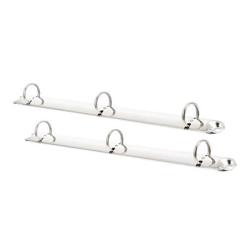 LOLIPPYY 2 Stück Metall Ringbuch Mechanismus Binder Spine Clips für Lose Notizbuch Organizer Büro Schule Langlebig Stabil von LOLIPPYY
