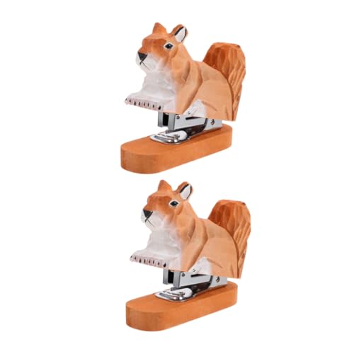 LOLIPPYY 2 Stück Mini Holz-desktop-heftgerät mit Handgefertigtem Eichhörnchen-design Kompakter und Ergonomischer Bürohefter Kreatives und Dekoratives für Schule und Arbeit LOLIPPYY 2 Stück Mini Holz-desktop-heftgerät mit Handgefertigtem Eichhörnchen-design Kompakter und Ergonomischer Bürohefter Kreatives und Dekoratives für Schule und Arbeit von LOLIPPYY