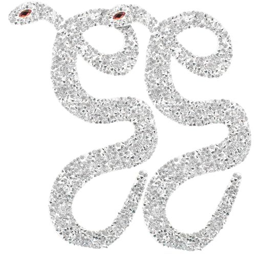 LOLIPPYY 2 Stück Multi Funktionale Bestickte Schlangen Aufbügel Patches Silber für Mantel Vielseitige Rückendekoration und Reparatur Geeignet für Kleidung Jeans Taschen DIY Nähzubehör LOLIPPYY 2 Stück Multi Funktionale Bestickte Schlangen Aufbügel Patches Silber für Mantel Vielseitige Rückendekoration und Reparatur Geeignet für Kleidung Jeans Taschen DIY Nähzubehör von LOLIPPYY