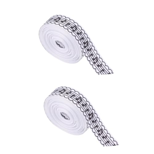 LOLIPPYY 2 Stück Musiknoten Geschenkband Polyester Musikthemen Dekorband für DIY Geschenke Verpackung Party und Konzertdekoration Leicht und Wiederverwendbar LOLIPPYY 2 Stück Musiknoten Geschenkband Polyester Musikthemen Dekorband für DIY Geschenke Verpackung Party und Konzertdekoration Leicht und Wiederverwendbar von LOLIPPYY