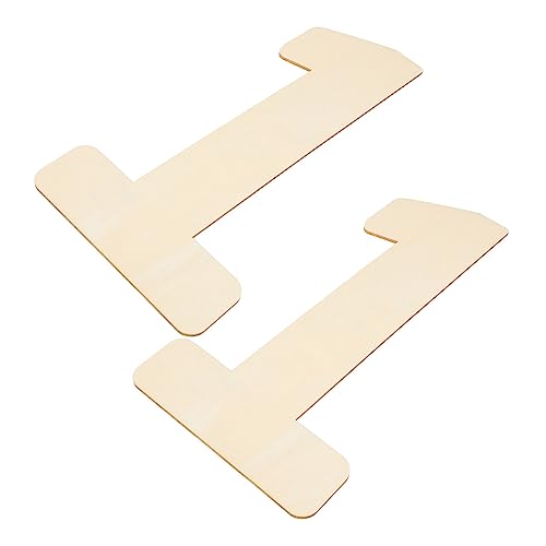 LOLIPPYY 2 Stück Nummernschild Fälschung nicht drinnen im Freien Wohnkultur groß leeres Nummernzeichen Holzbretter leeres Holzschild Holzschilder Holznummer leere Zeichen von LOLIPPYY