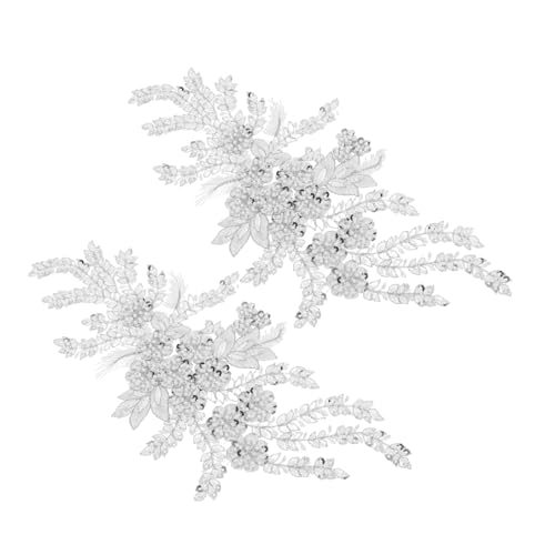 LOLIPPYY 2 Stück Pailletten-blumen-applikationen: Applikationsflicken Zum Aufnähen Von Brautkleidern, Ballkleidern Und Party-outfits, Um Der Kleidung Ein Romantisches Flair Zu Verleihen, LOLIPPYY 2 Stück Pailletten-blumen-applikationen: Applikationsflicken Zum Aufnähen Von Brautkleidern, Ballkleidern Und Party-outfits, Um Der Kleidung Ein Romantisches Flair Zu Verleihen, von LOLIPPYY
