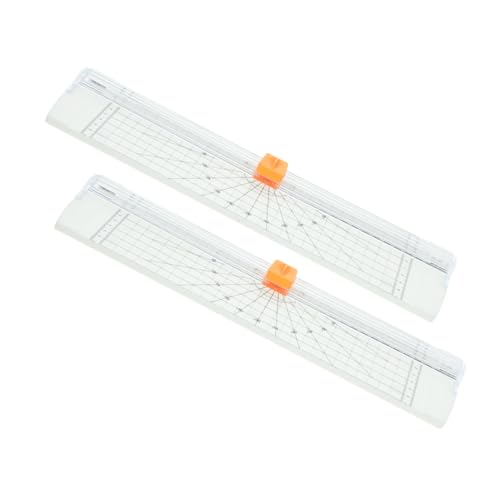 LOLIPPYY 2 Stück Papierschneider mit Scharfem Klingen Schiebemechanismus Präziser Kompakter Papiertrimmer für Scrapbooking Bastelprojekte Fotos und Etiketten Weiß Faltbares Lineal LOLIPPYY 2 Stück Papierschneider mit Scharfem Klingen Schiebemechanismus Präziser Kompakter Papiertrimmer für Scrapbooking Bastelprojekte Fotos und Etiketten Weiß Faltbares Lineal von LOLIPPYY