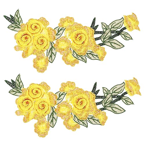 LOLIPPYY 2 Stück Romantische Bestickte Blumenaufnäher Gelb Wasserlösliche Applikationen zum Aufnähen DIY Kleidung Rucksäcke Jeans Handgefertigte Stickerei Patches für Mode und Reparatur LOLIPPYY 2 Stück Romantische Bestickte Blumenaufnäher Gelb Wasserlösliche Applikationen zum Aufnähen DIY Kleidung Rucksäcke Jeans Handgefertigte Stickerei Patches für Mode und Reparatur von LOLIPPYY