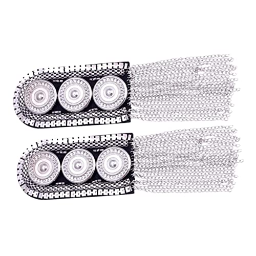 LOLIPPYY 2 Stück Schulterklappen Mit Quaste Quasten Trimmen Groß Verzierungen Zubehör Schulterklappen Männer Brosche Fransen Epaulette Schulterklappen Quaste Legierung Silver LOLIPPYY 2 Stück Schulterklappen Mit Quaste Quasten Trimmen Groß Verzierungen Zubehör Schulterklappen Männer Brosche Fransen Epaulette Schulterklappen Quaste Legierung Silver von LOLIPPYY